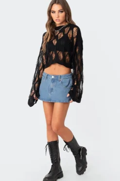 Clover Distressed Sweater