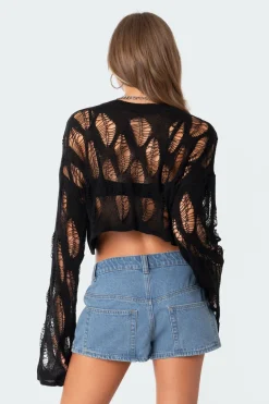Clover Distressed Sweater