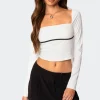 Coco Contrast Square Neck Top