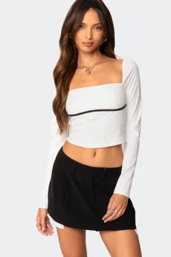Coco Contrast Square Neck Top