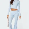 Coffee Break Ribbed Flare Leggings