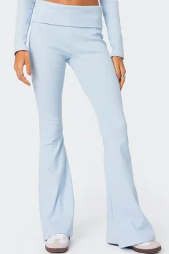 Coffee Break Ribbed Flare Leggings