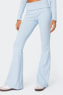 Coffee Break Ribbed Flare Leggings