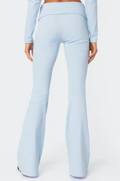 Coffee Break Ribbed Flare Leggings