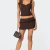 Colleen Pinstripe Mini Skort