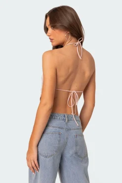 Confetti Sequin Open Back Top