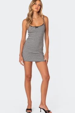 Connie Gingham Mini Dress