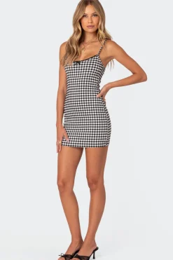 Connie Gingham Mini Dress