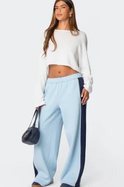 Contrast Panel Sweatpants