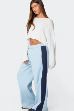 Contrast Panel Sweatpants