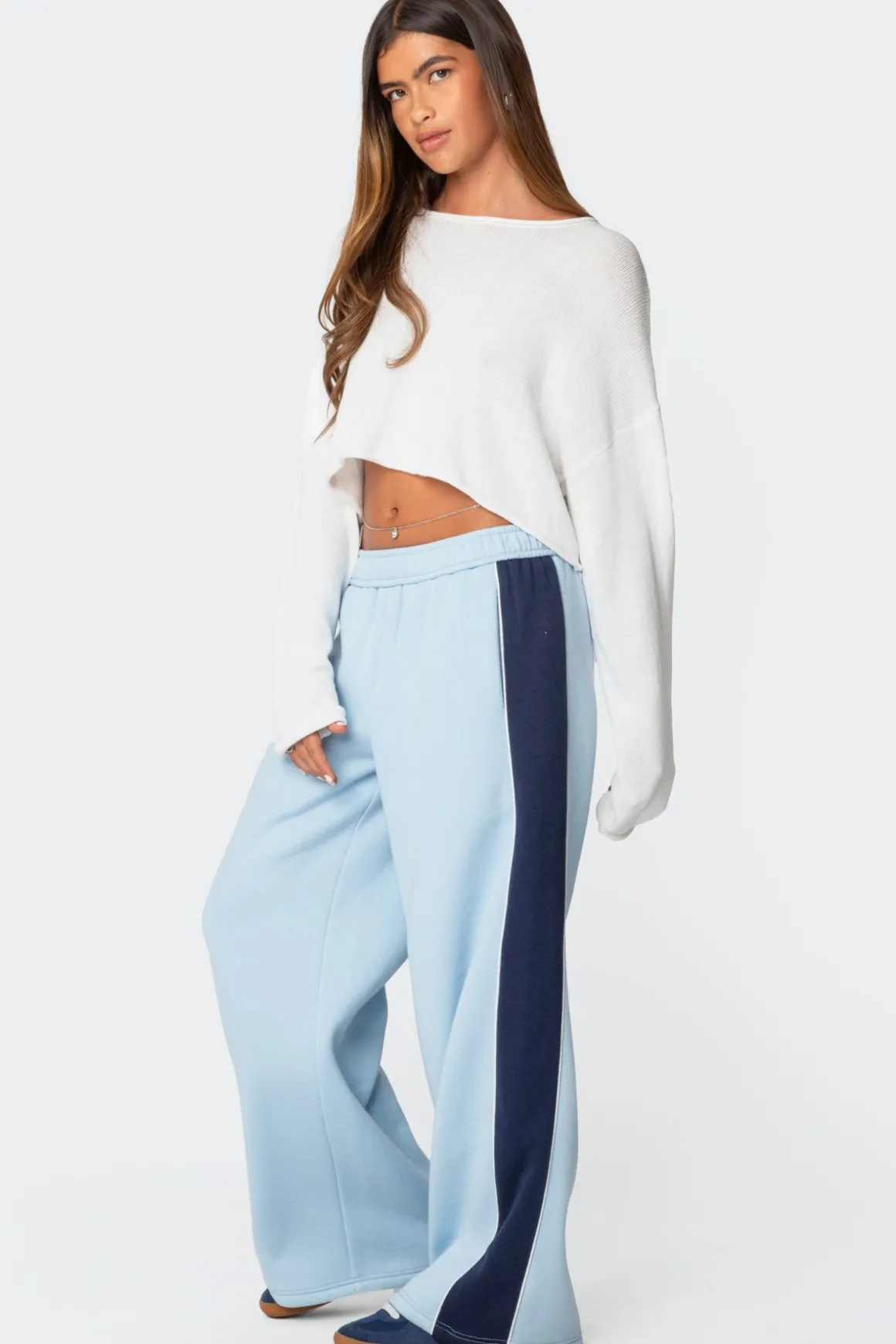 Contrast Panel Sweatpants