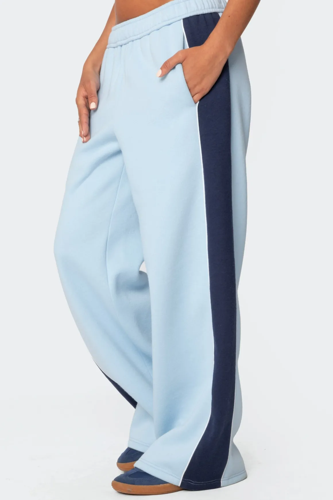 Contrast Panel Sweatpants