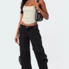 Convertible Two Piece Denim Cargo Pants