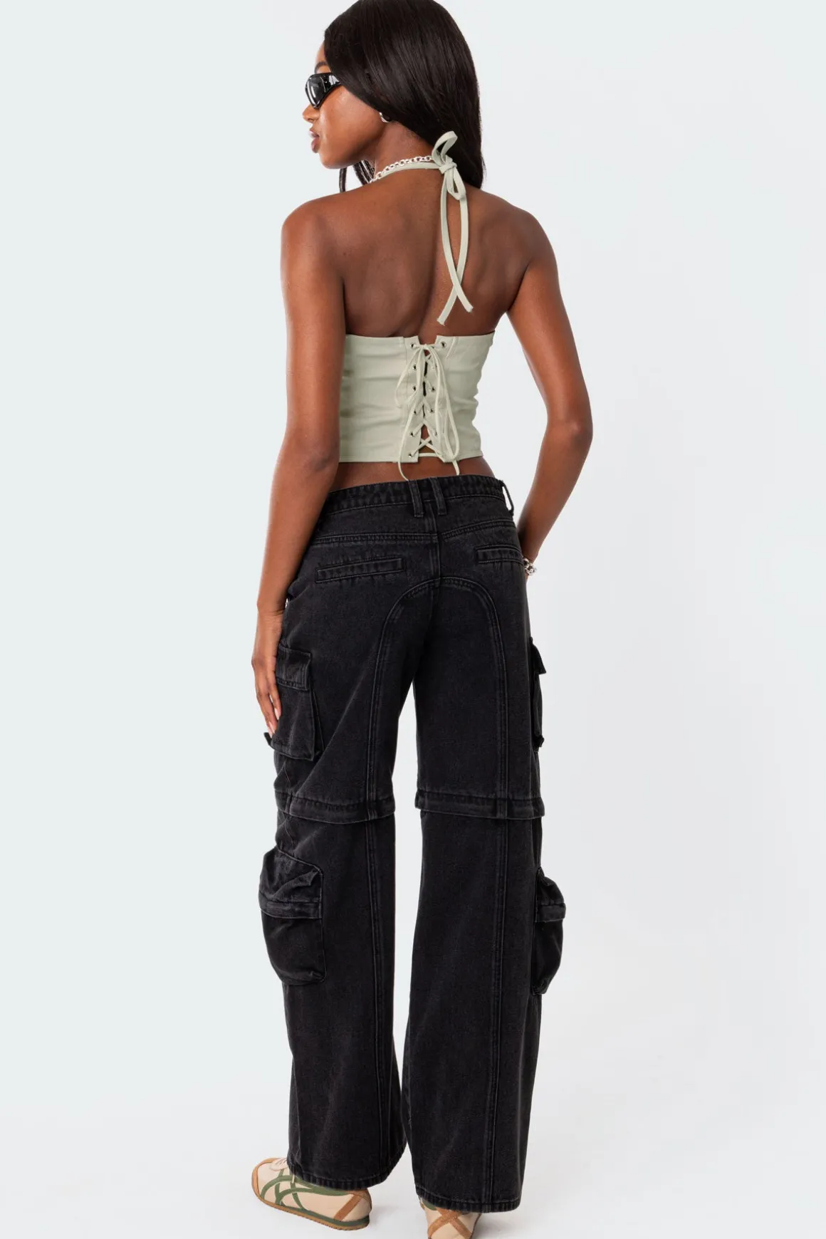 Convertible Two Piece Denim Cargo Pants