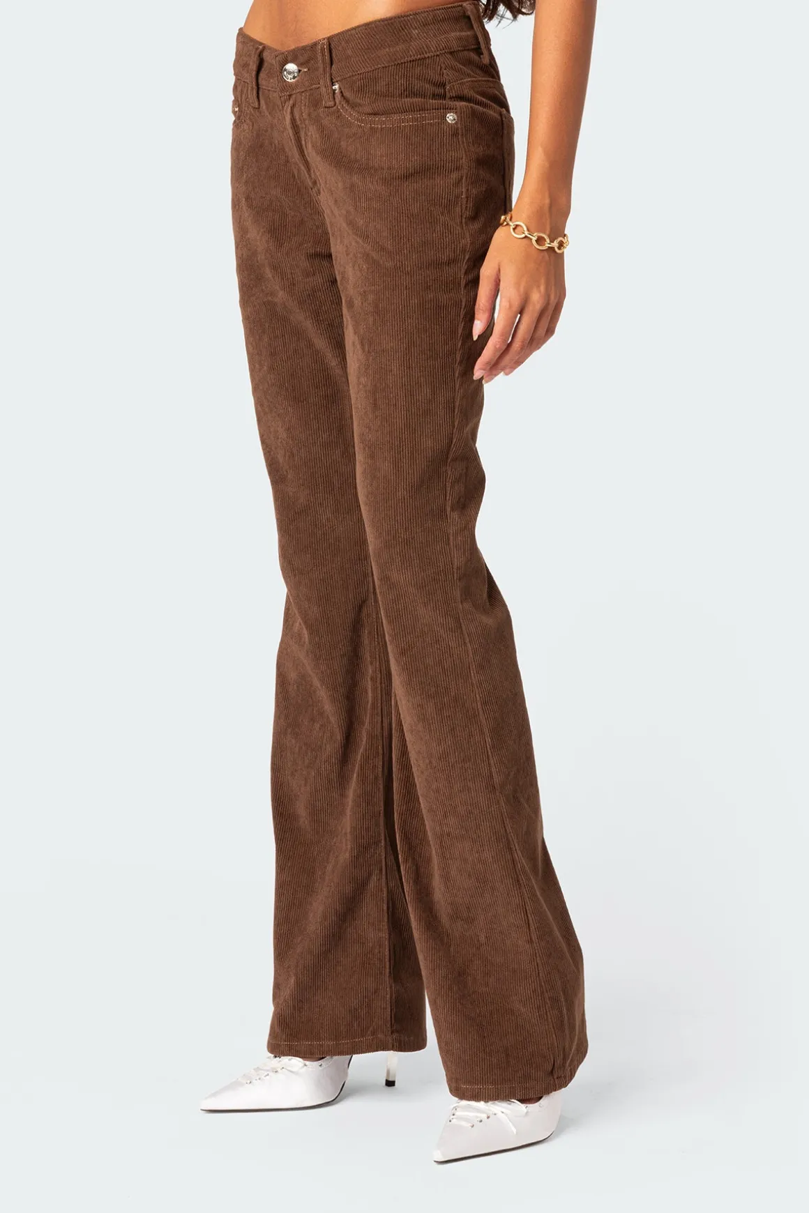 Corduroy Bootcut Flared Pants