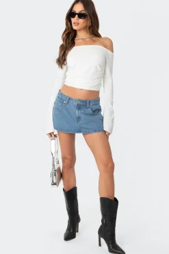 Corey Off The Shoulder Gathered Top