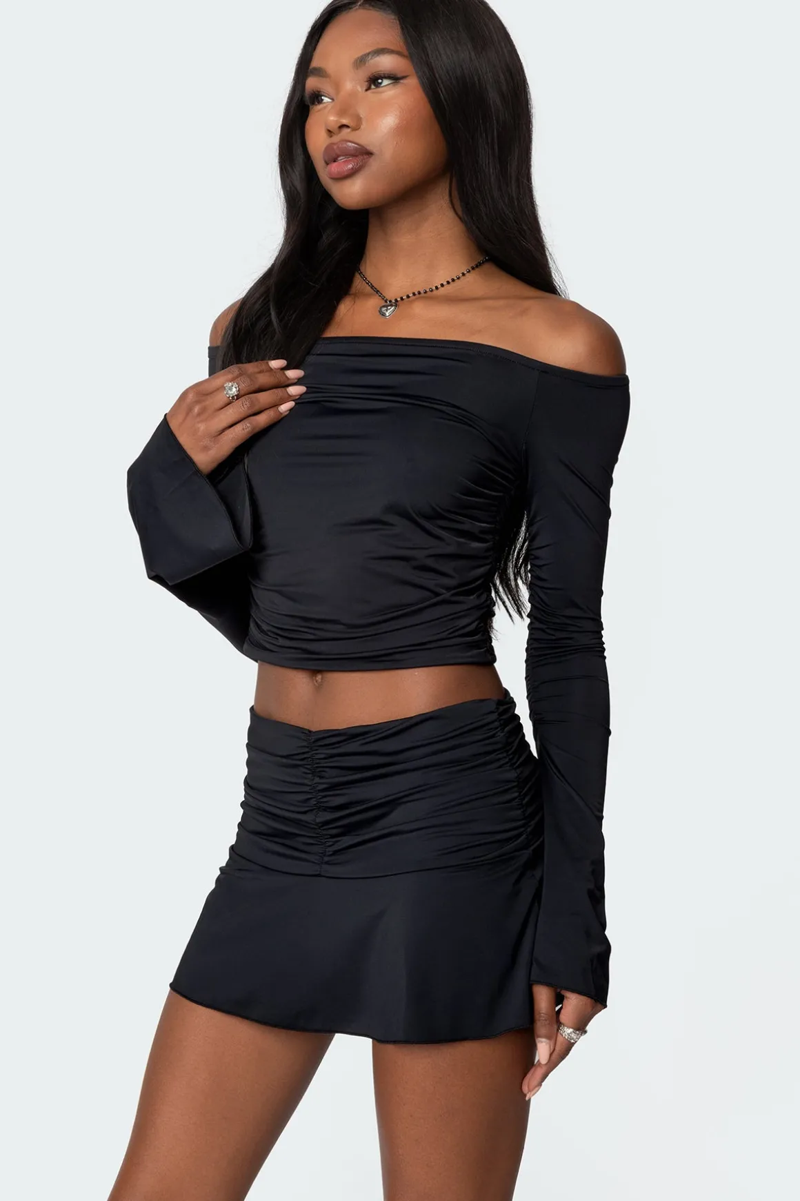 Corey Off The Shoulder Gathered Top