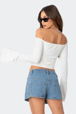 Corey Off The Shoulder Gathered Top
