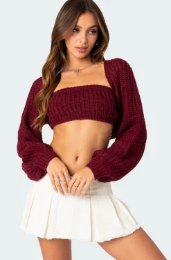 Cori Two Piece Knitted Bandeau Top