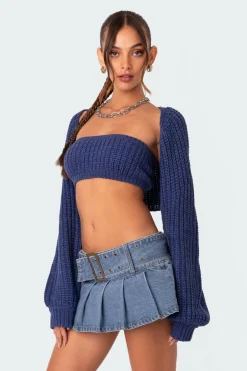 Cori Two Piece Knitted Bandeau Top