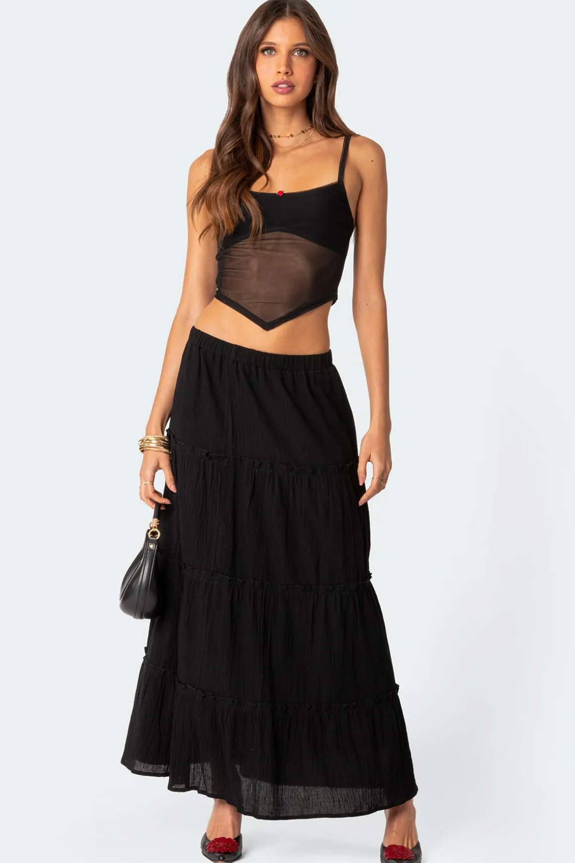 Cressida Sheer Mesh Tank Top
