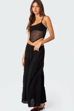 Cressida Sheer Mesh Tank Top