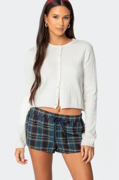 Crisada Cable Knit Cardigan