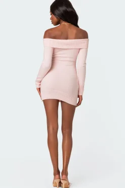 Criss Cross Knit Mini Dress