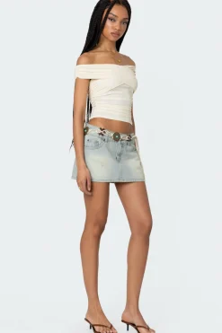 Crisscross Off Shoulder Top