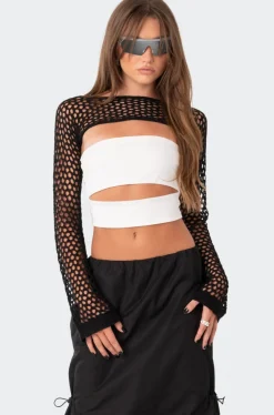 Crochet Shrug Sleeve Top