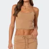 Crochet Trim Knit Tank Top