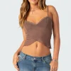 Crossover Mesh Tank Top