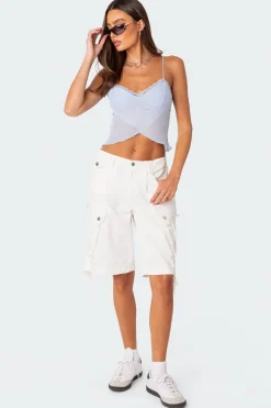 Crossover Mesh Tank Top