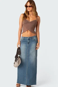 Crossover Mesh Tank Top