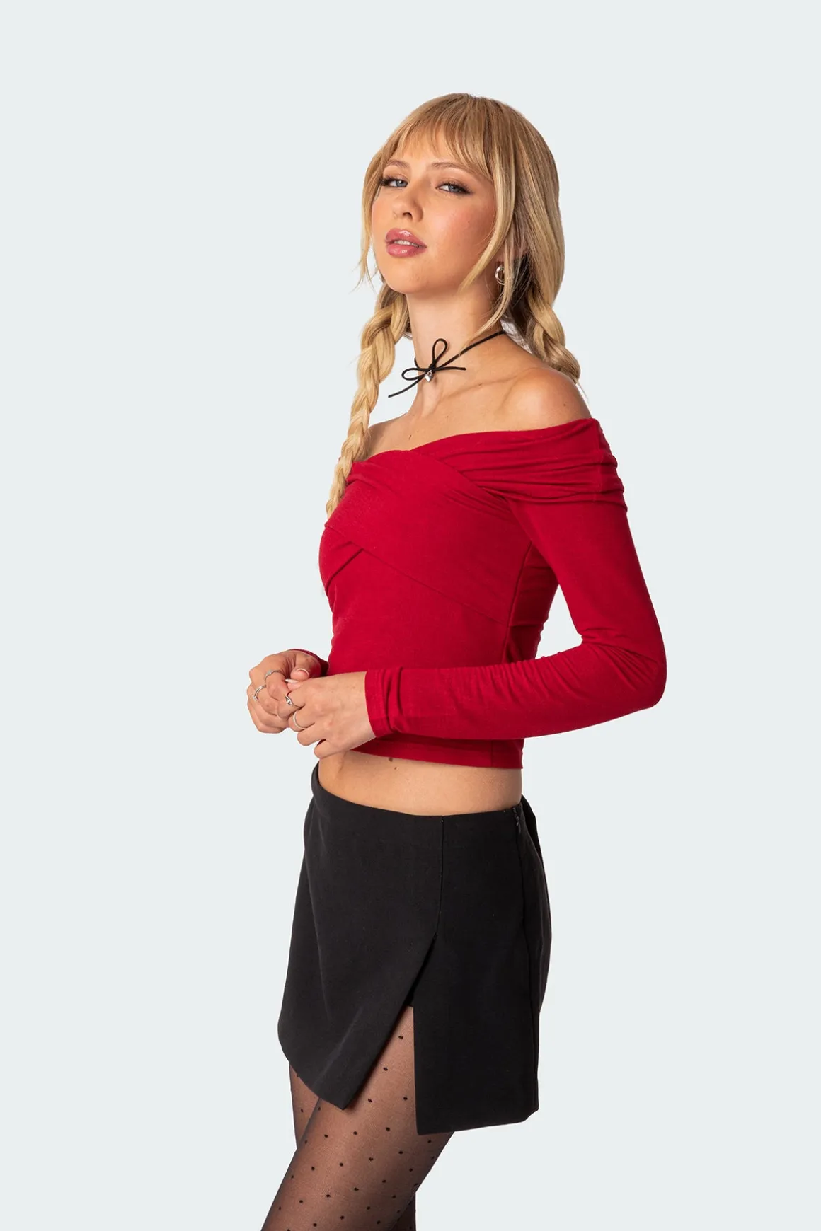 Crossover Off Shoulder Top