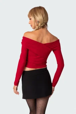 Crossover Off Shoulder Top