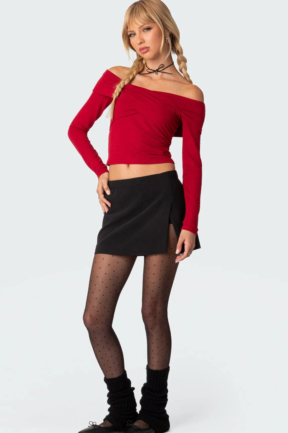 Crossover Off Shoulder Top
