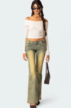 Crossover Off Shoulder Top