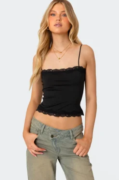 Cruella Lace Trim Tank Top