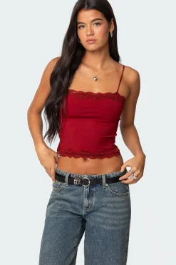 Cruella Lace Trim Tank Top
