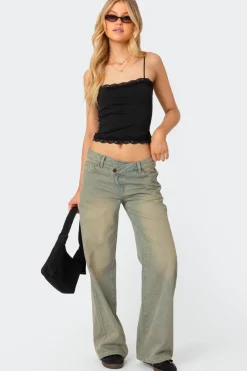 Cruella Lace Trim Tank Top
