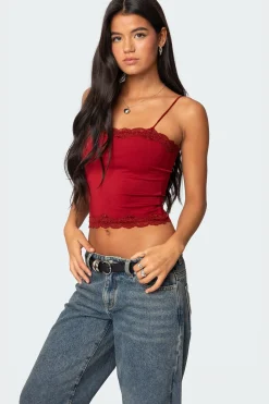 Cruella Lace Trim Tank Top