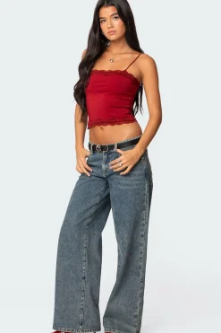 Cruella Lace Trim Tank Top