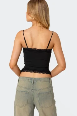 Cruella Lace Trim Tank Top