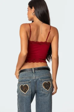Cruella Lace Trim Tank Top