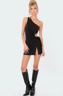 Cut Out Slitted Micro Dress
