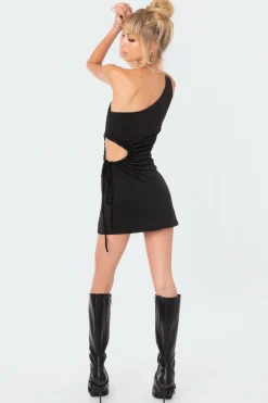 Cut Out Slitted Micro Dress