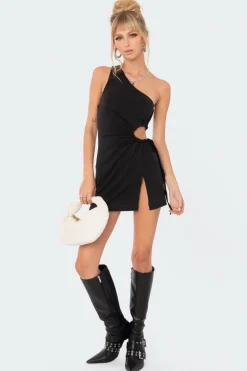 Cut Out Slitted Micro Dress