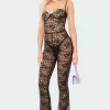 Cynthia Lace Cup Jumpsuit