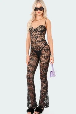 Cynthia Lace Cup Jumpsuit